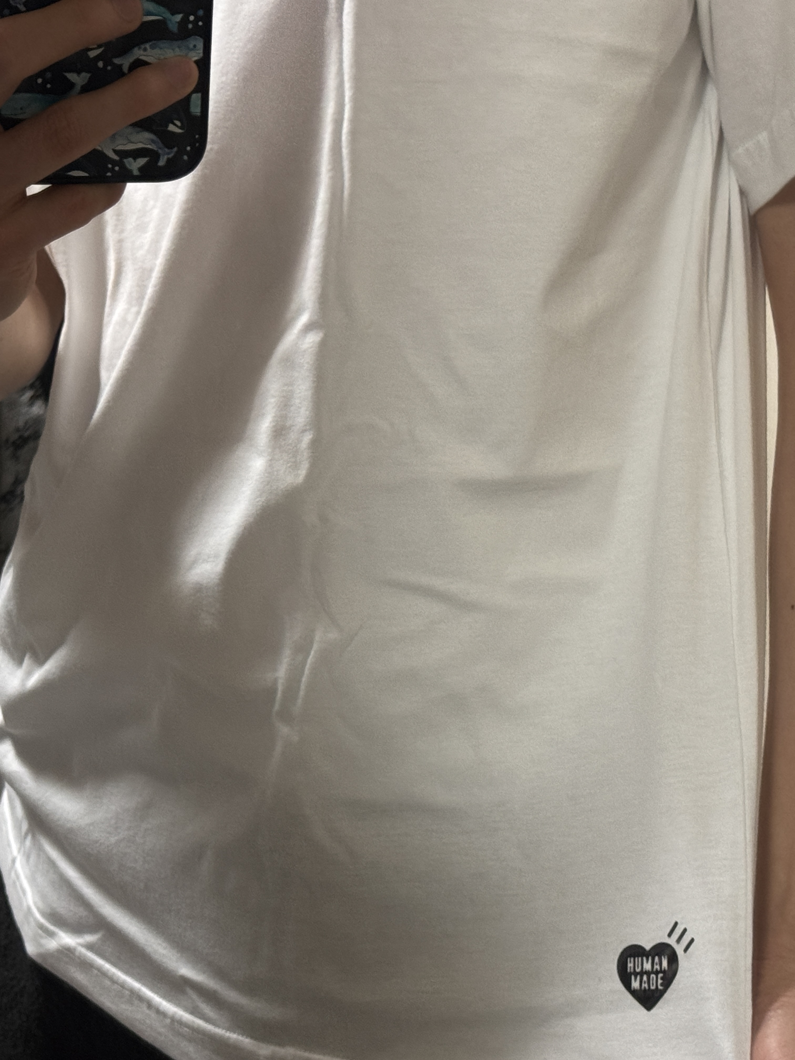Human Made T-Shirts White (3 Pack), OJOS Detachable Keyring Baguette Bag Black 착용 스타일 - 1