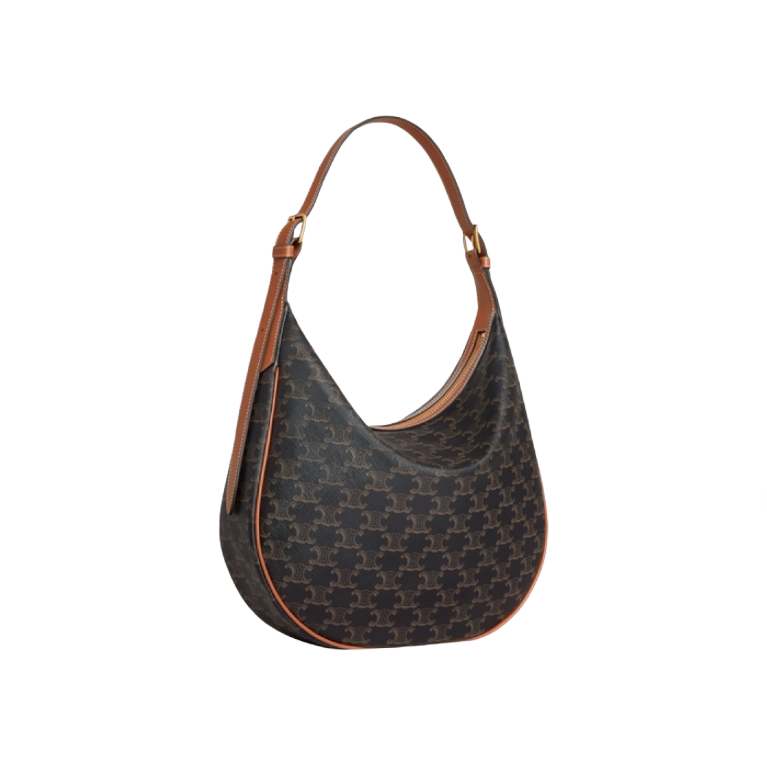 셀린느 헬로이즈 퀴르 트리옹프 백 트리옹프 캔버스 카프스킨 탄(Celine Heloise Cuir Triomphe Bag in Triomphe Canvas Calfskin Tan) - 2