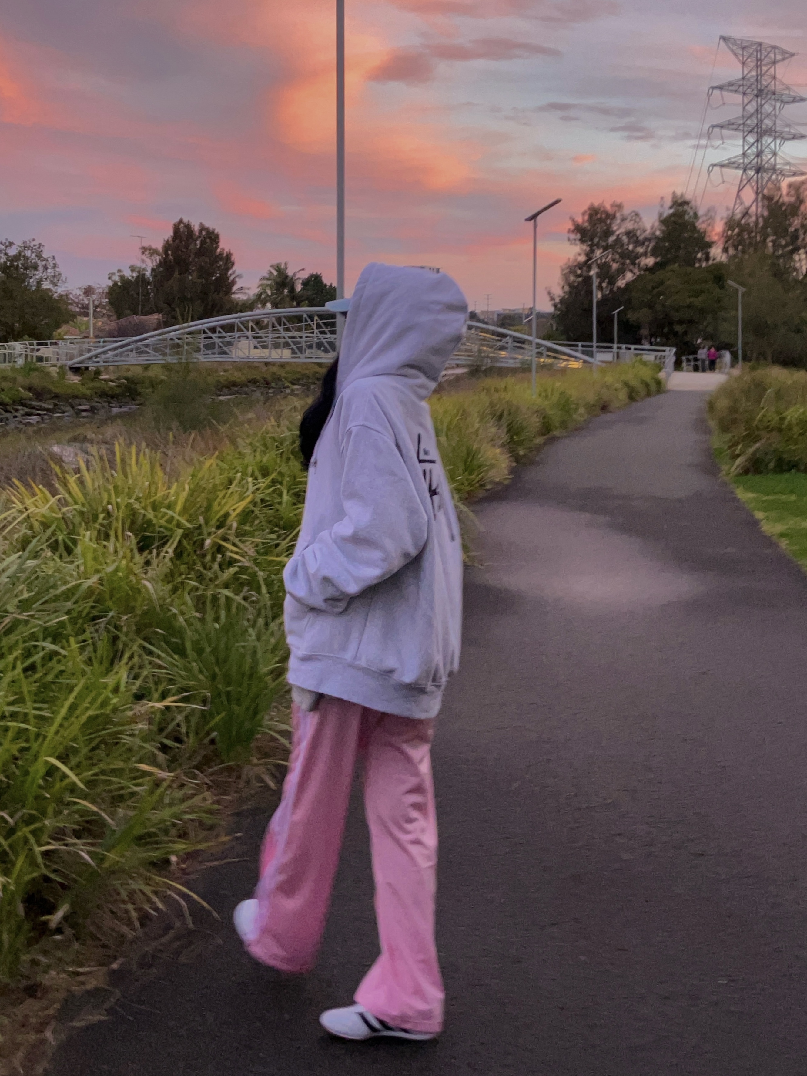Stussy Basic Stussy Zip Hoodie Ash Heather, (W) Adidas Taekwondo Cloud White Core Black 착용 스타일 - 1