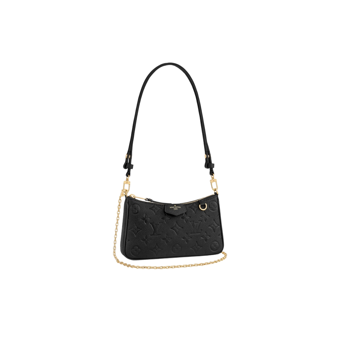 M80349 Louis Vuitton Easy Pouch On Strap Monogram Empreinte Black - 대표 이미지 #1