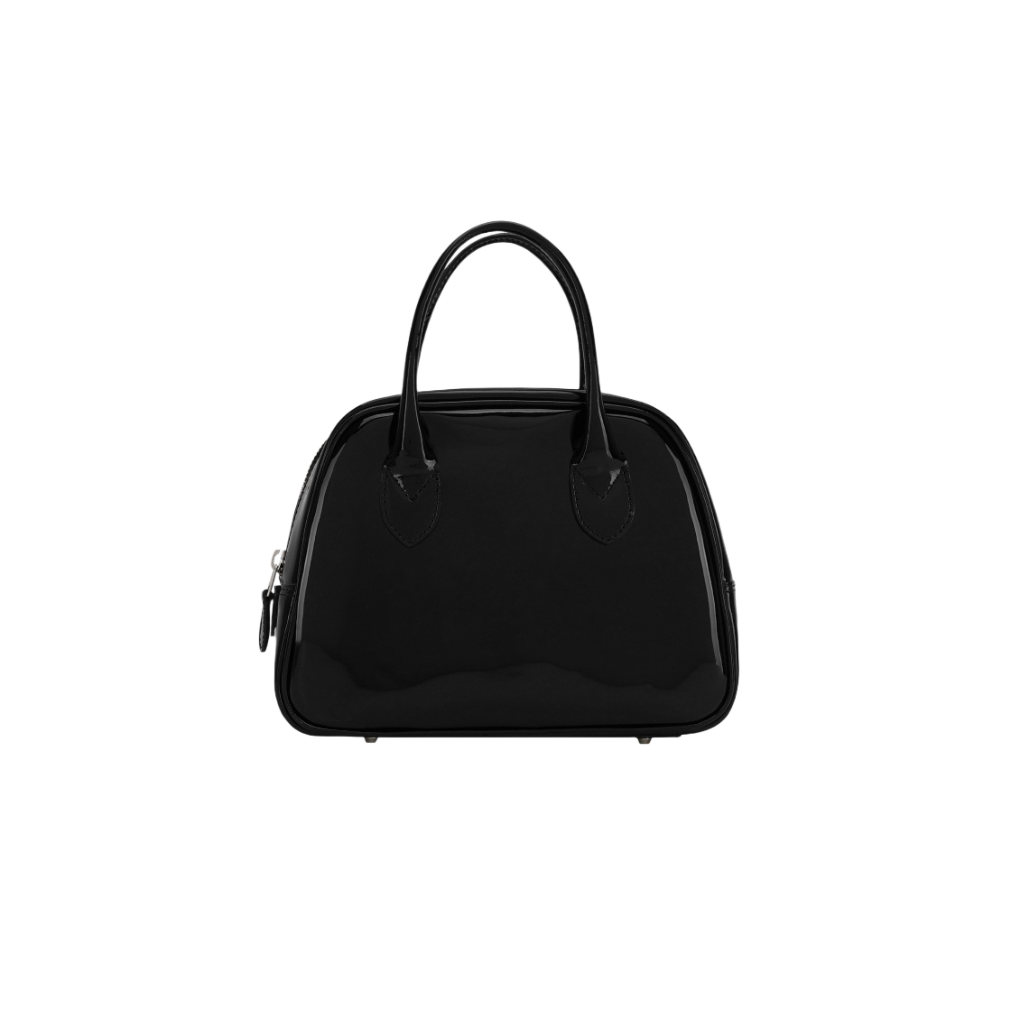 꼼데가르송 라운드 에나멜 2호 아오야마백 블랙(Comme des Garcons Round Anamel No.2 Aoyama Bag Black)