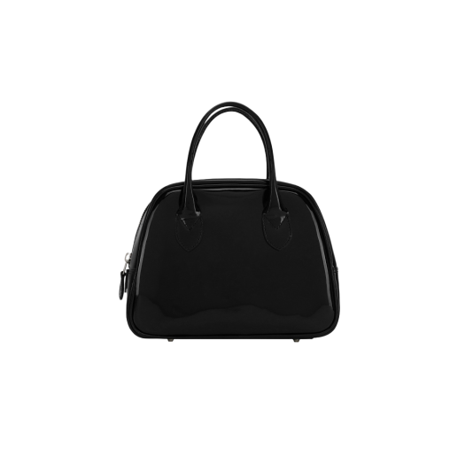 KZ-K279-051-1-1 Comme des Garcons Round Anamel No.2 Aoyama Bag Black