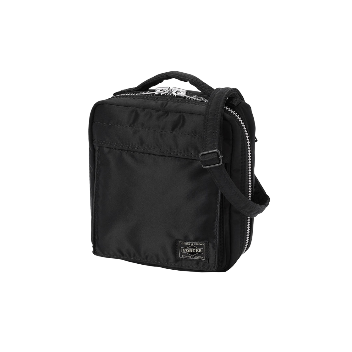 포터 탱커 스퀘어 숄더백 블랙