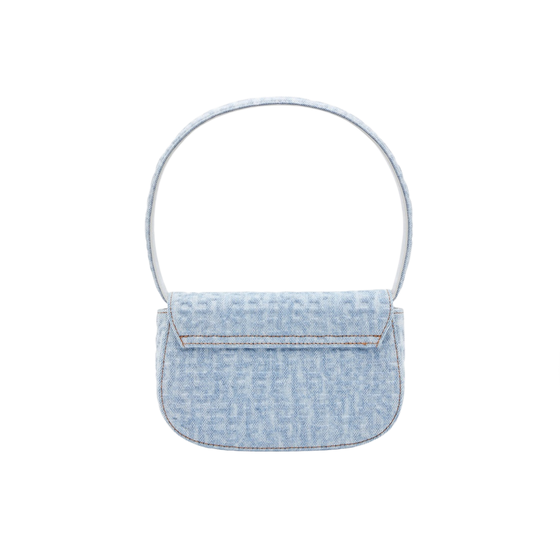 디젤 1DR 숄더백 모노그램 데님 라이트 블루(Diesel 1DR Shoulder Bag in Monogram Denim Light Blue) - 3