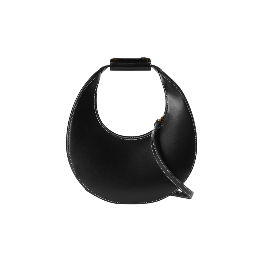 07-9244-BLK-OS Staud Mini Moon Bag Black