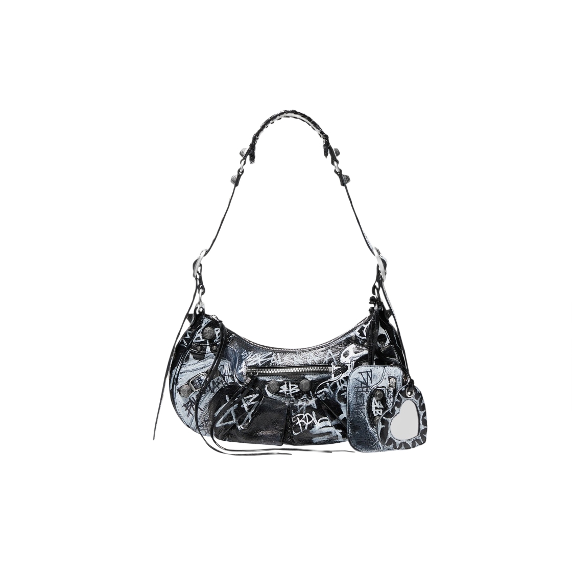 발렌시아가 르 카골 스몰 숄더백 그래피티 블랙(Balenciaga Le Cagole Small Shoulder Bag Graffiti Black) - 1