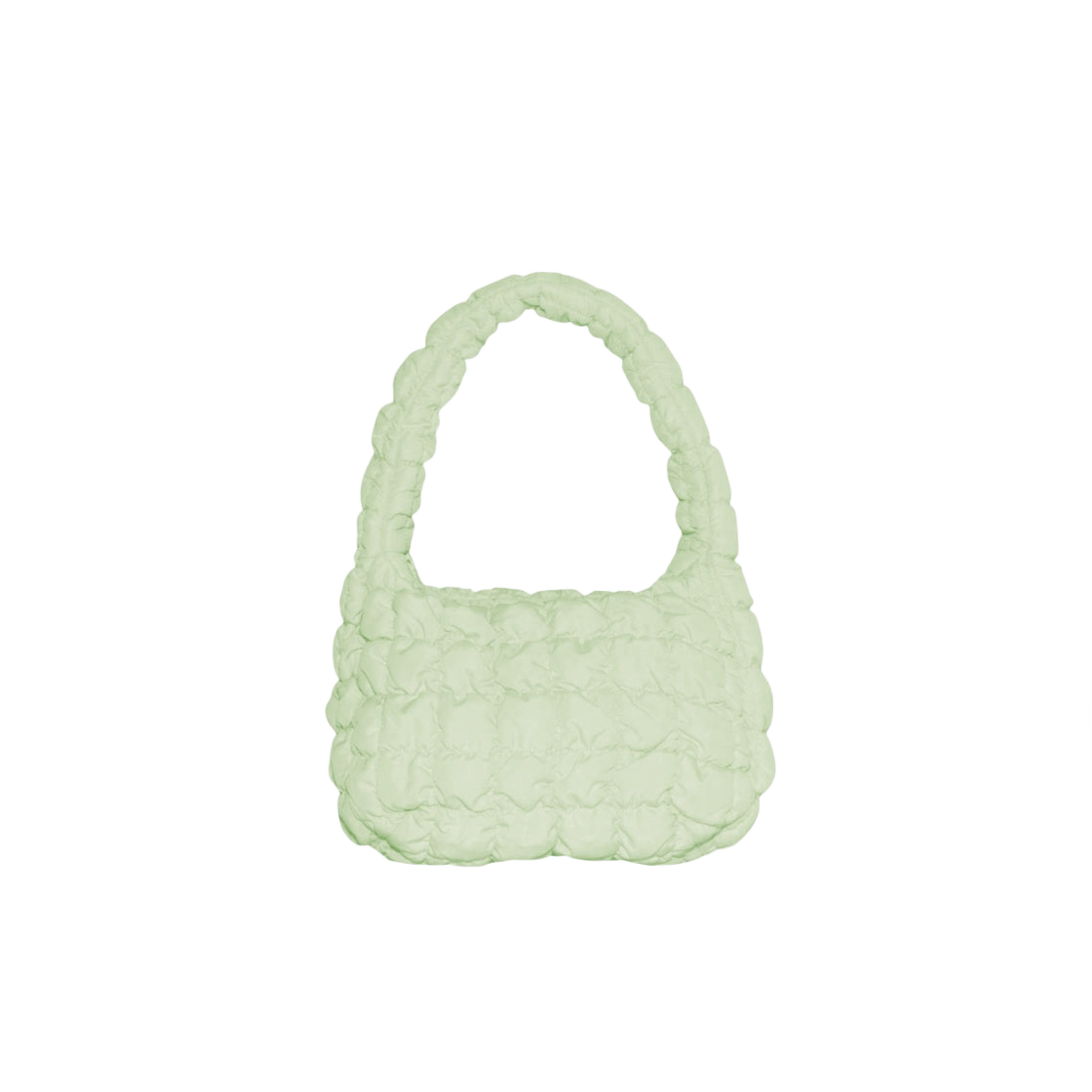 0973537037 COS Quilted Mini Bag Green - 대표 이미지 #1