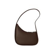 The Row Half Moon Bag in Leather Stone