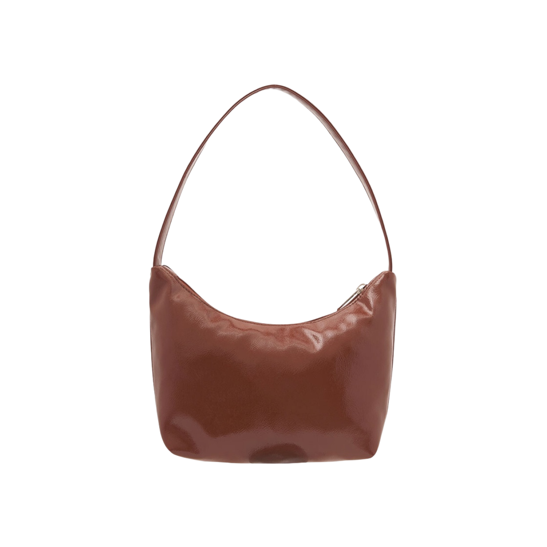 이미스 뉴 에나멜 호보백 브라운(Emis New Enamel Hobo Bag Brown) - 3