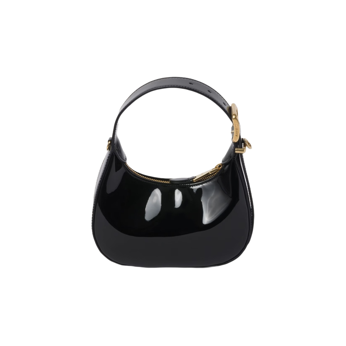 미우 미우 페이턴트 레더 호보백 블랙(Miu Miu Patent leather hobo bag Black) - 3