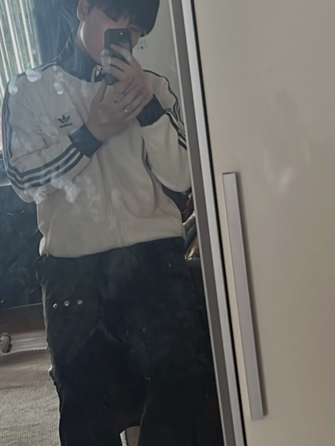 Adidas Waffle Beckenbauer Track Top Wonder White - KR Sizing, Asics Gel-Sonoma 15-50 Black 착용 스타일 - 1