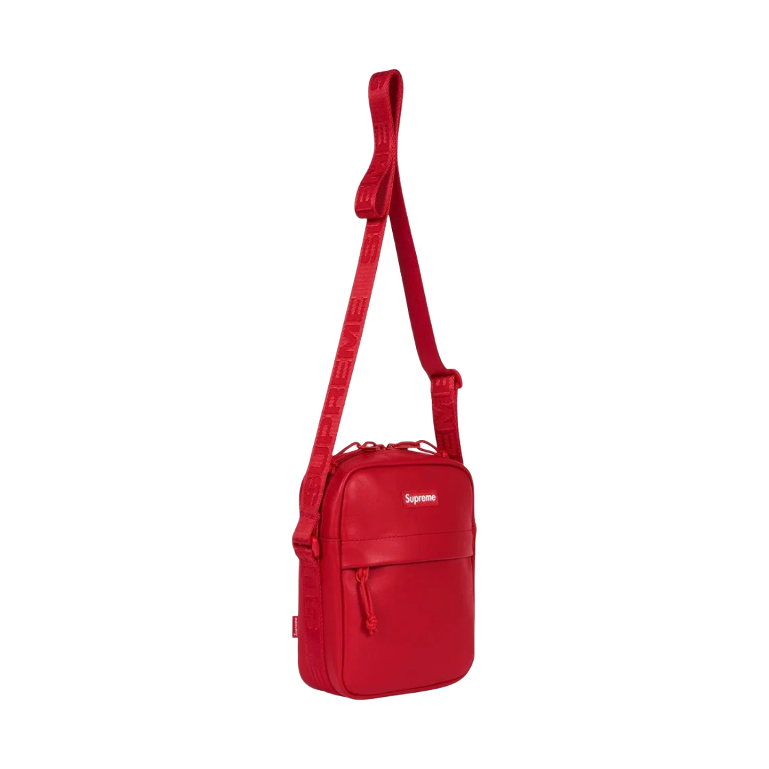 슈프림 레더 숄더백 레드 - 23FW | Supreme | KREAM Supreme Leather Shoulder Bag Red - 23FW