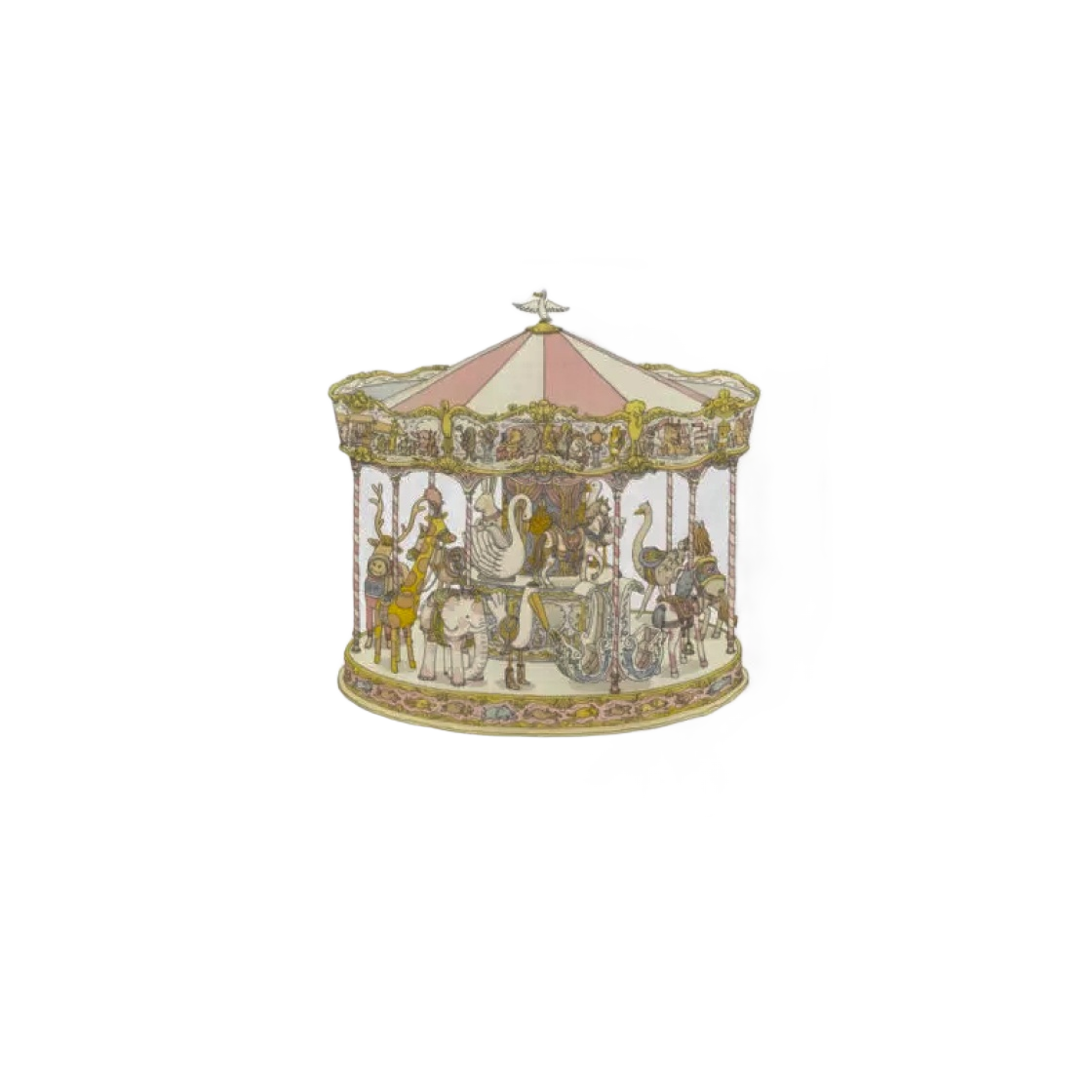 아뜰리에 슈 까레 캐러셀 핑크(Atelier Choux Carre Carousel Pink)