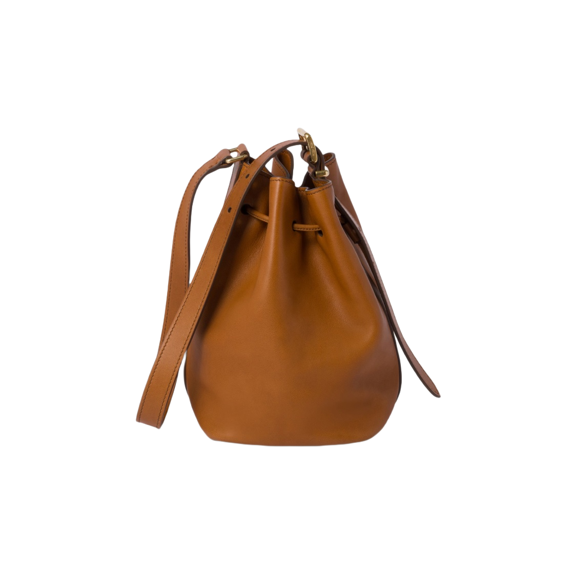미우 미우 레더 버킷백 코냑(Miu Miu Leather Bucket Bag Cognac) - 3