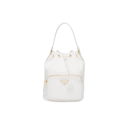 Prada Duet Re-Nylon Shoulder Bag White