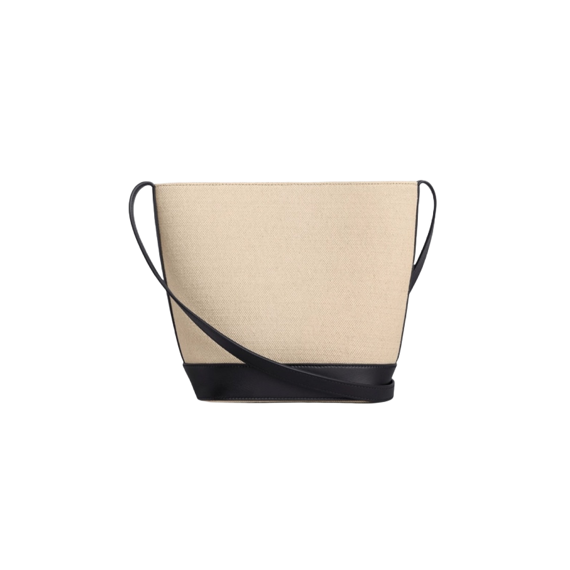 198242DU7-01VK Celine Small Bucket Bag Cuir Triomphe in Textile Calfskin Vanilla Black - #3