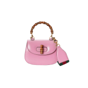 Gucci Bamboo 1947 Mini Top Handle Bag Nice Pink