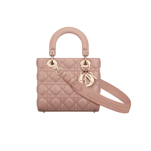 Dior Small Lady Bag My ABCDior Cannage Lambskin Blush