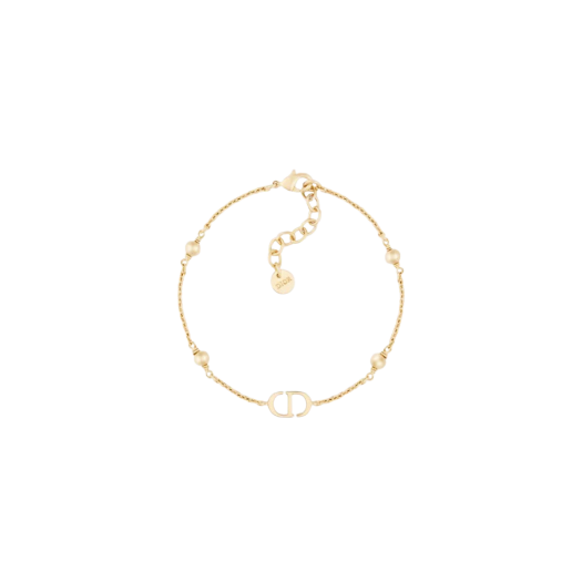(W) Dior Petit CD Bracelet Gold Finish Metal