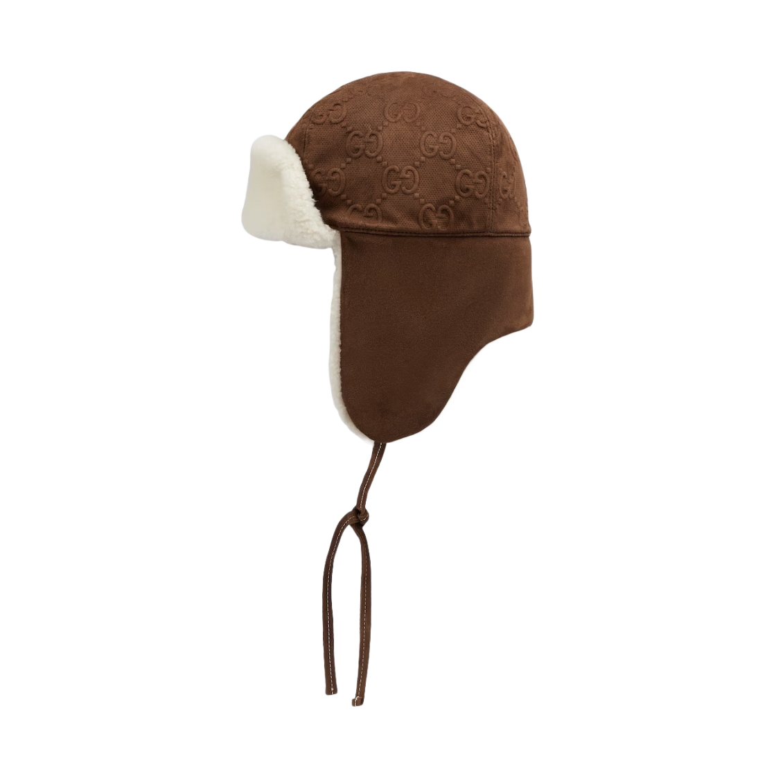 구찌 GG 스웨이드 햇 이어링 플랩스 브라운(Gucci GG Suede Hat with Ear Flaps Brown) - 2