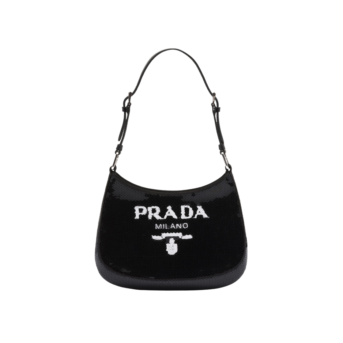 프라다 클레오 세퀸백 블랙