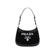 Prada Cleo Sequined Bag Black