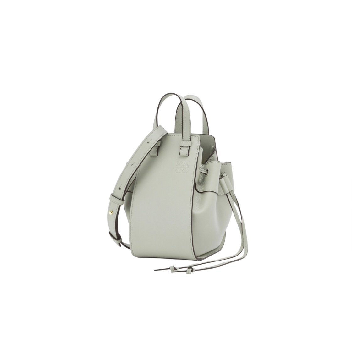 로에베 미니 해먹 드로우스트링백 클래식 카프스킨 애쉬 그레이(Loewe Mini Hammock Drawstring Bag in Classic Calfskin Ash Grey) - 1
