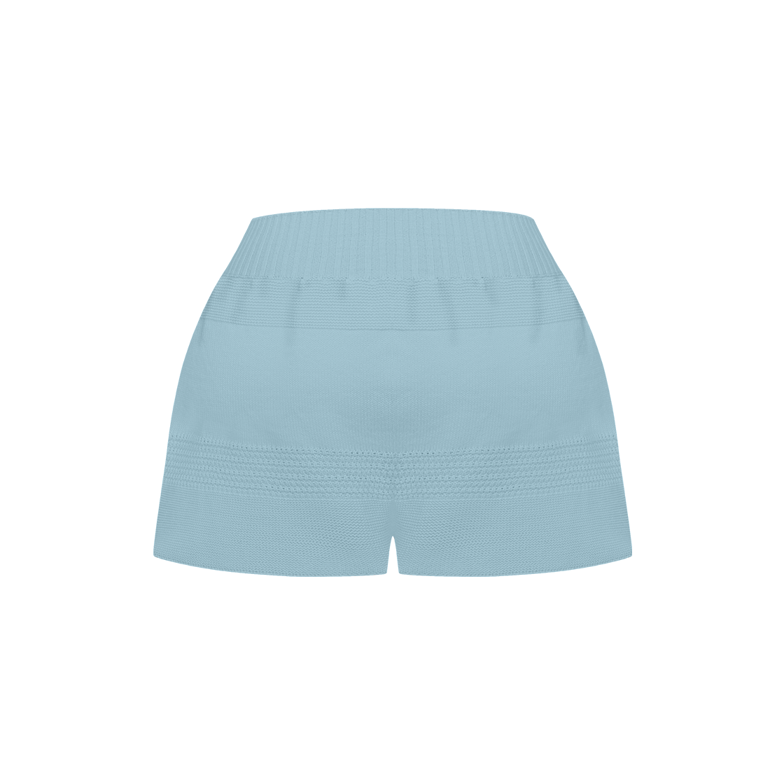 쥬키프 코튼 텍스쳐드 미니 쇼츠 블루(Juukiff Textured Mini Shorts In Cotton Faded Blue) - 2