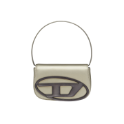 Diesel 1DR Shoulder Bag in metallic leather Grey