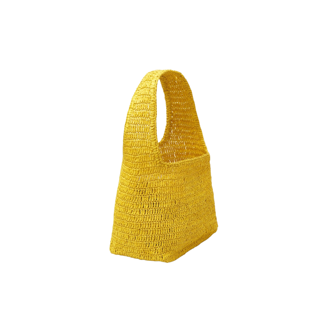 1151156005 COS Mini Raffia Shoulder Bag Bright Yellow - #2