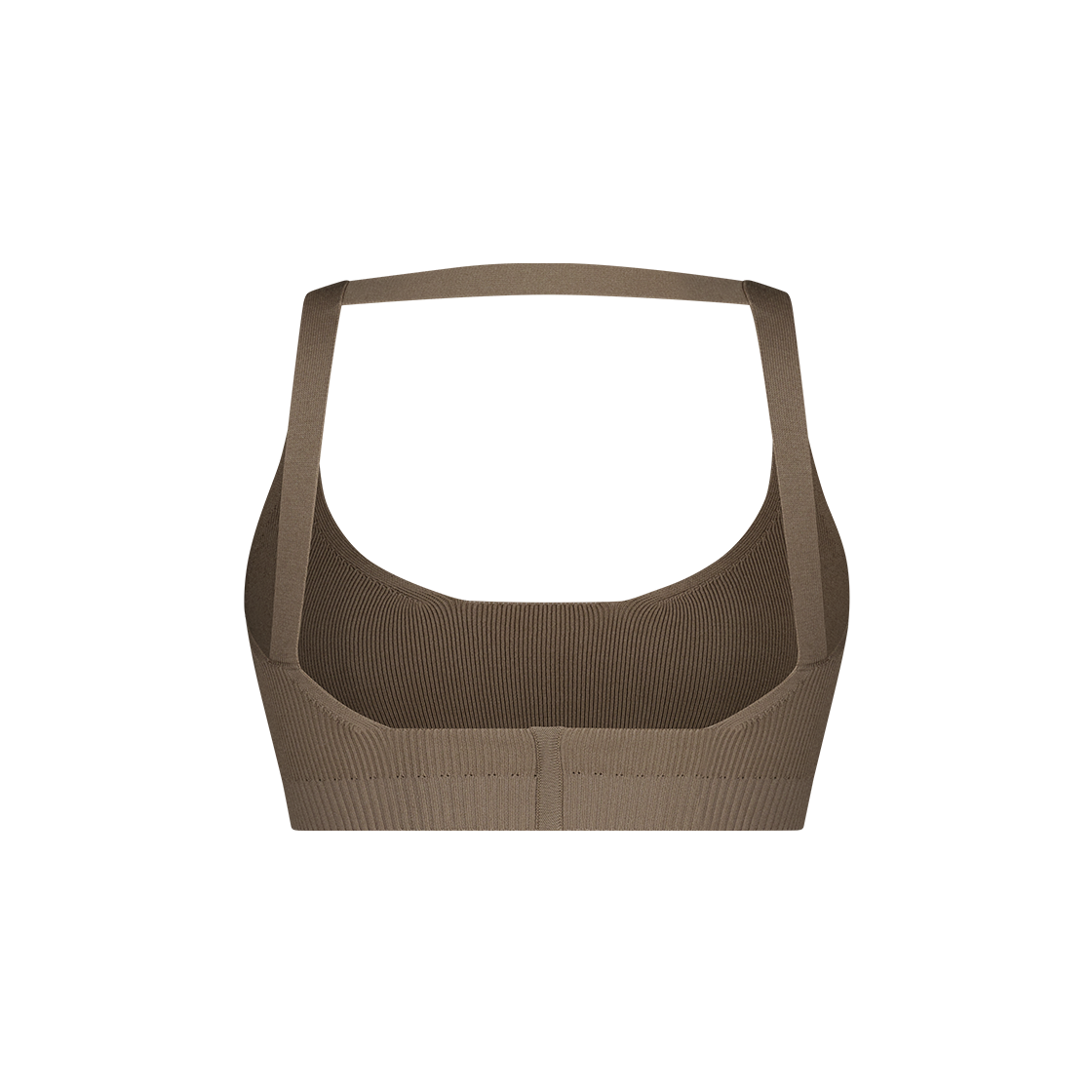 쥬키프 코튼 백 스트랩 브라렛 브라운(Juukiff Back Strap Bra In Mixed Cotton Brown) - 2