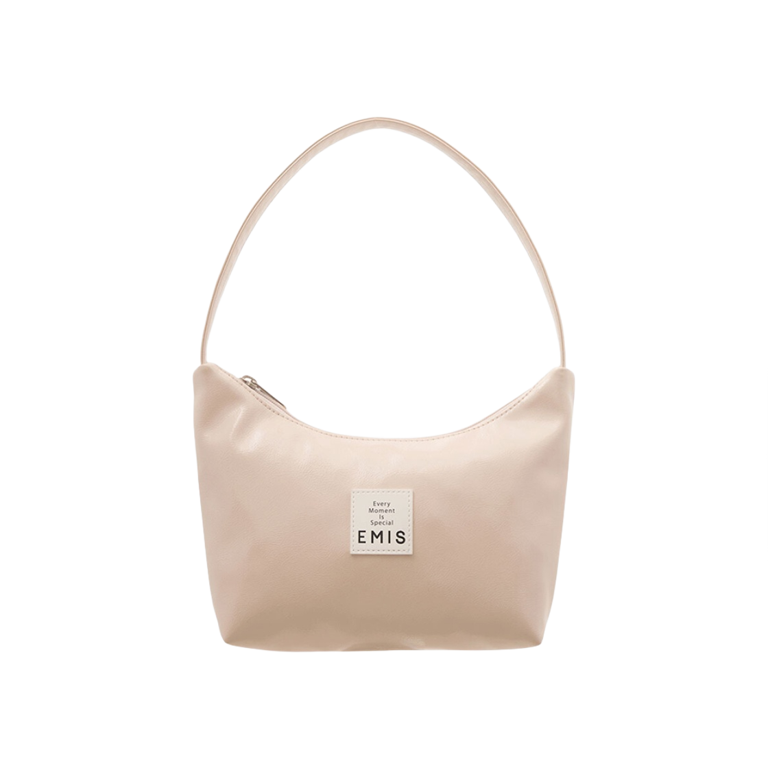 ☆EMIS☆ NEW ENAMEL HOBO BAGCREAM m1037_1334219 NEW ENAMEL HOBO BAG-BLACK - EMIS