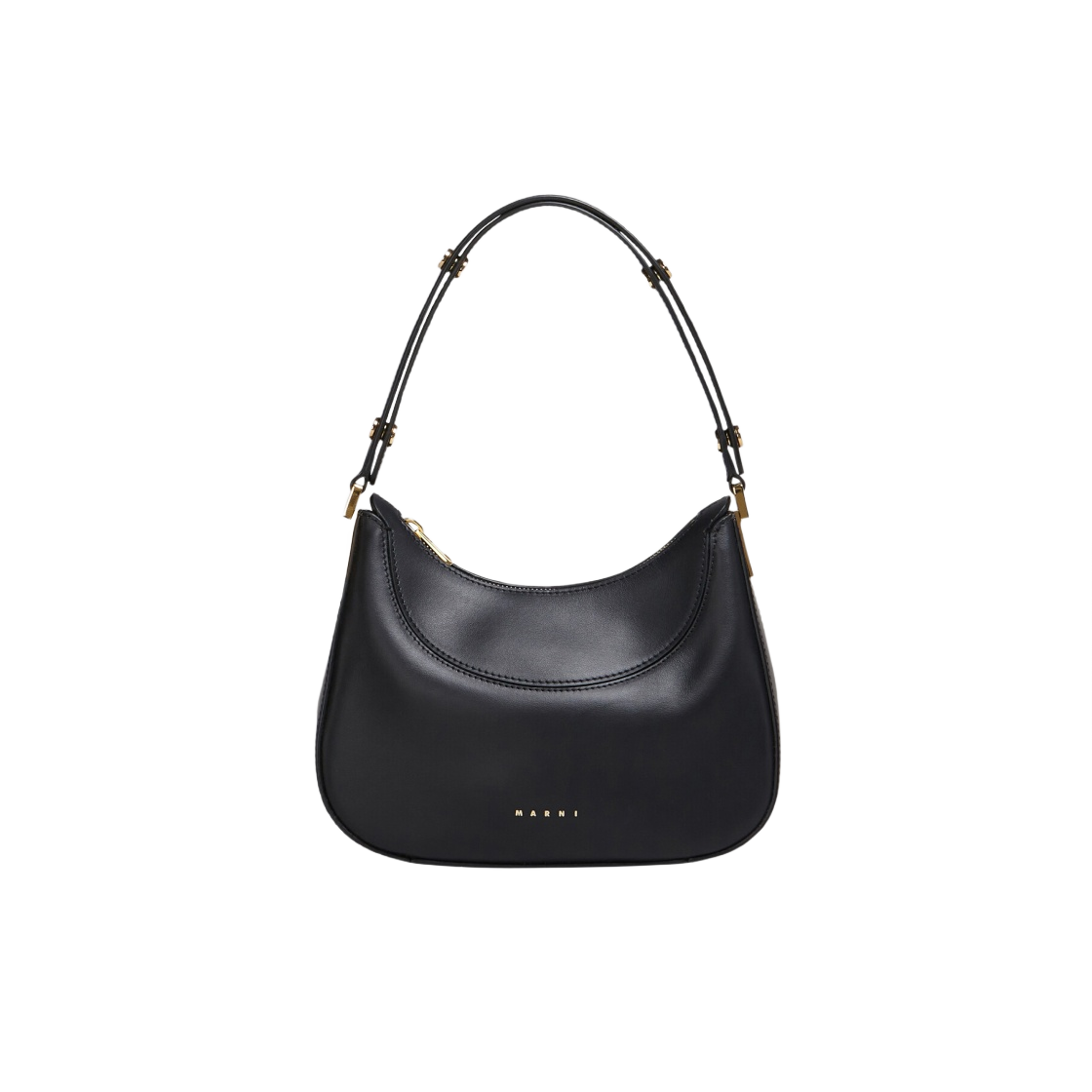 마르니 밀라노 레더 미니백 블랙품(Marni Milano Leather Mini Bag in Black) - 1