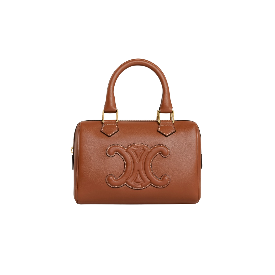 셀린느 스무스 카프스킨 스몰 보스턴백 레더 트리옹프 탄(Celine Small Boston Cuir Triomphe in Smooth Calfskin Tan) - 1
