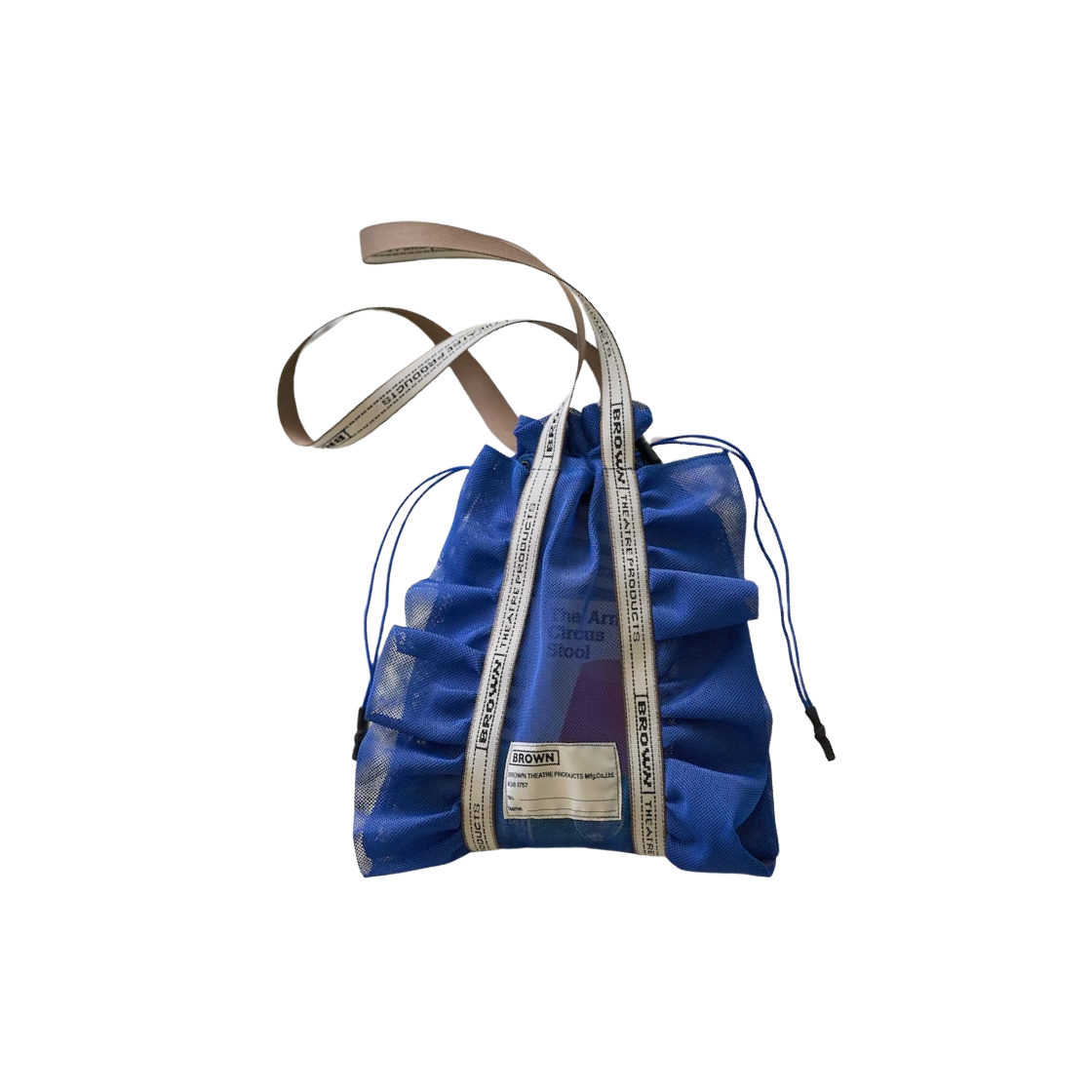 BL231046 Freak's Store Custom Mesh Frill Shoe Bag Blue