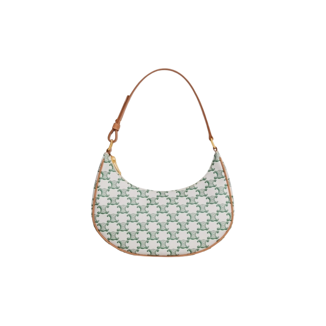 셀린느 트리옹프 캔버스 & 카프스킨 아바백 그린