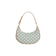 Celine Ava Bag in Triomphe Canvas and Calfskin Green