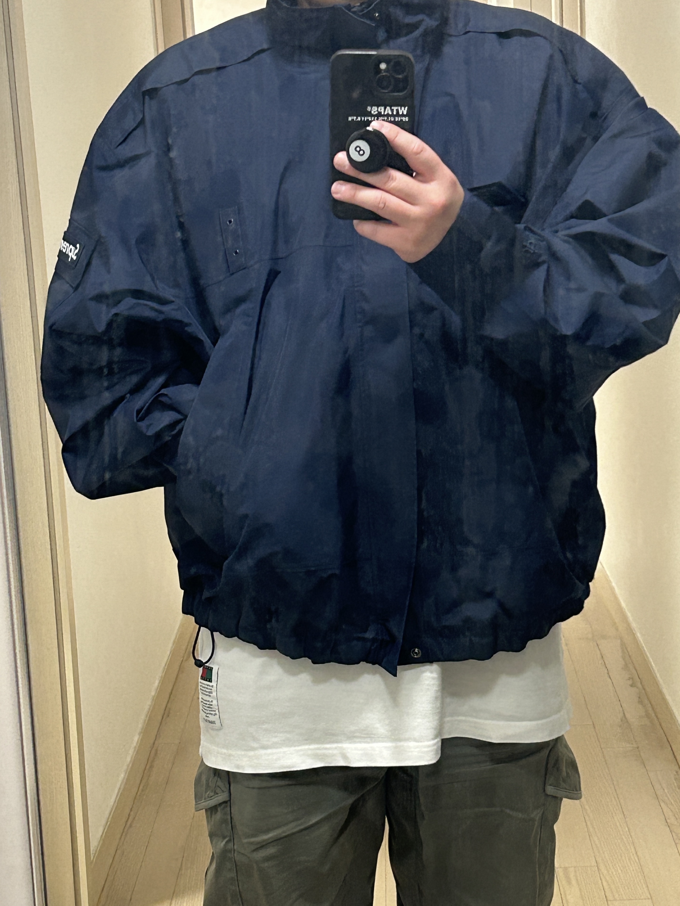Supreme 2-in-1 Gore-Tex Shell + Quilted Liner Vest Navy - 25SS 착용 스타일