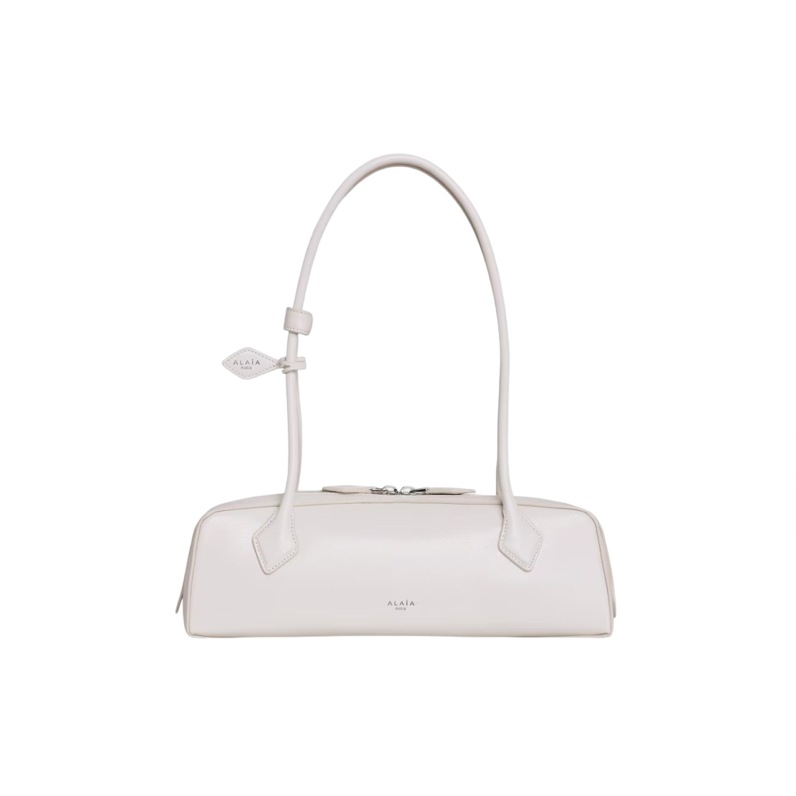 AA1S06033CA212-030 Alaia Le Teckel Medium Bag in Goatskin Ivory