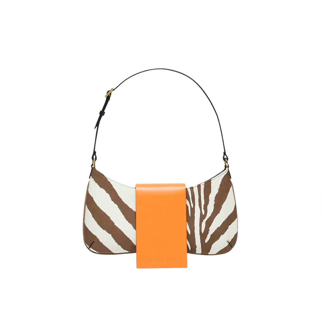 자크뮈스 르 비주 임프라임 지브라 플랩드 숄더백 프린트 지브라 브라운(Jacquemus Le Bisou Imprime Zebra Flapped Shoulder Bag Print Zebra Brown) - 1