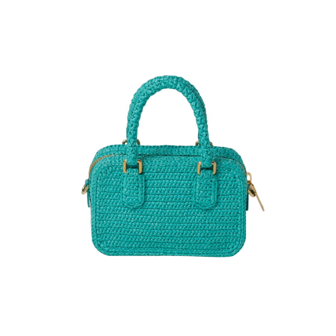 미우 미우 크로쉐 탑 핸들백 제이드 그린(Miu Miu Crochet Top Handle Bag Jade Green) - 2