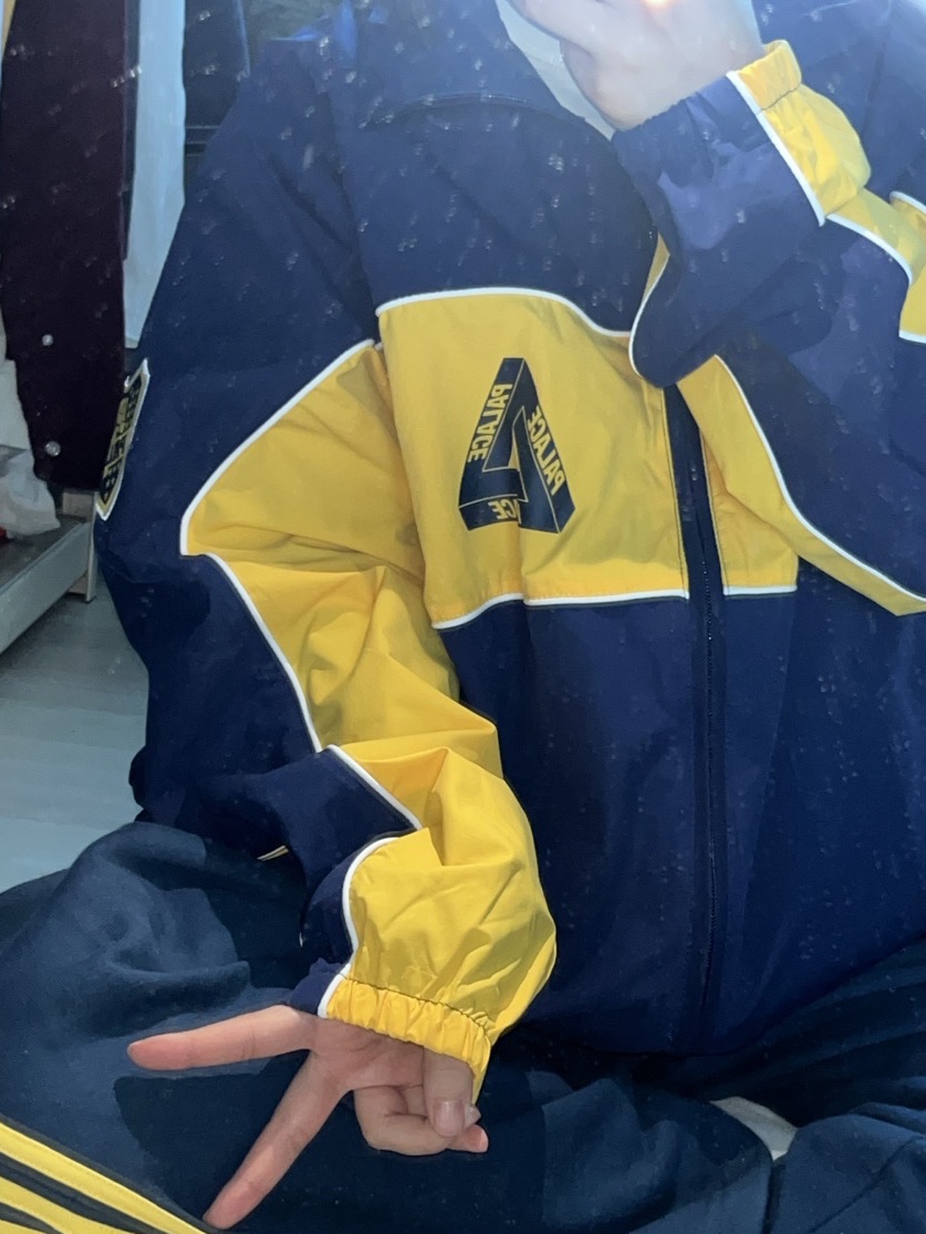 Palace Palamat Shell Jacket Navy - 24FW 착용 스타일 - 2