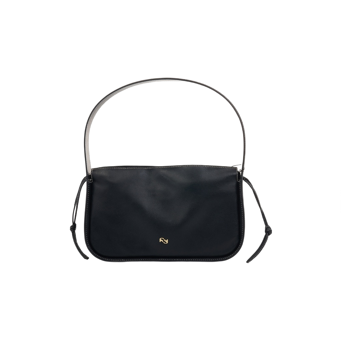 YUZCO-HB-SC-00 Yuzefi Scrunchie Shoulder Bag Black