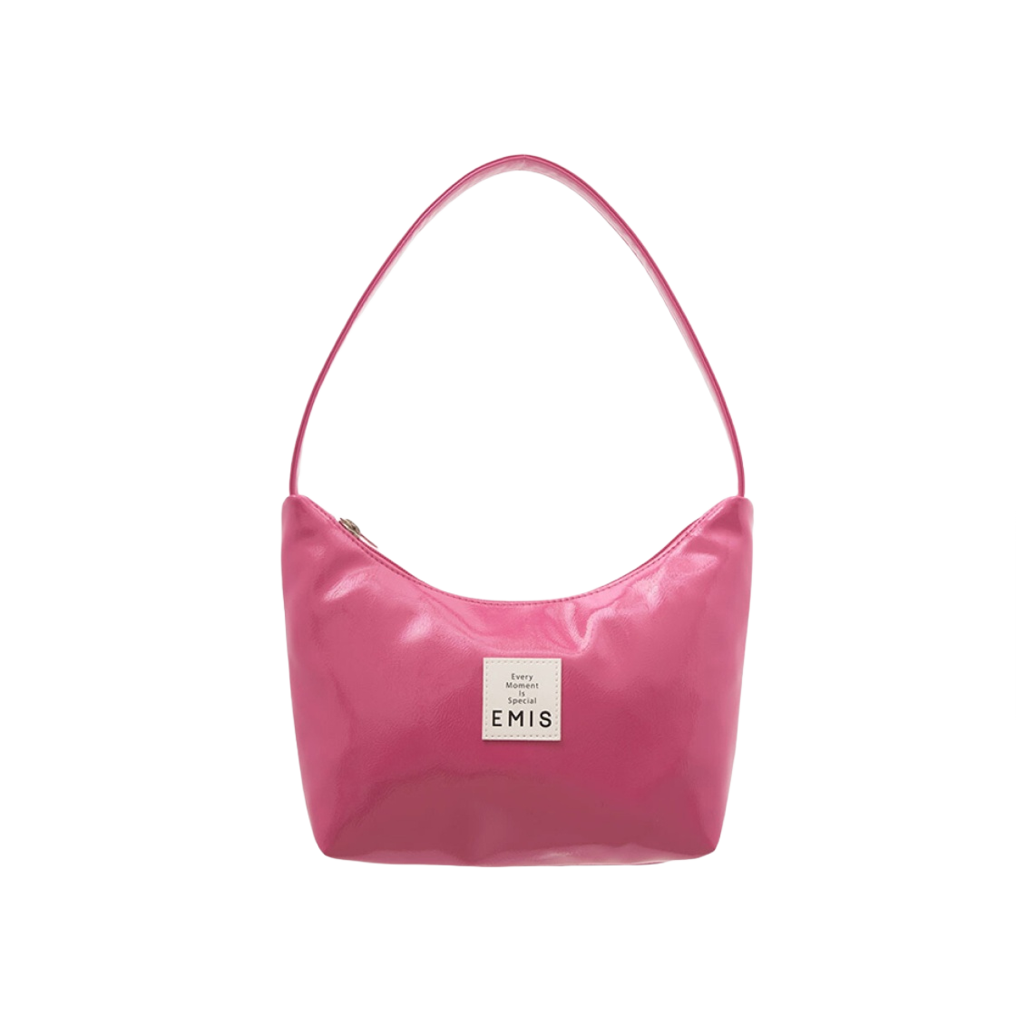 이미스 뉴 에나멜 호보백 마젠타(Emis New Enamel Hobo Bag Magenta)