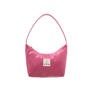 Emis New Enamel Hobo Bag Magenta