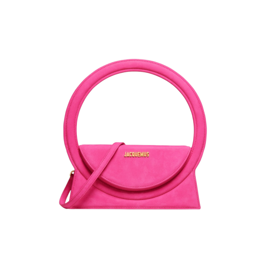 Jacquemus Le Sac Rond Circle Purse Dark Pink