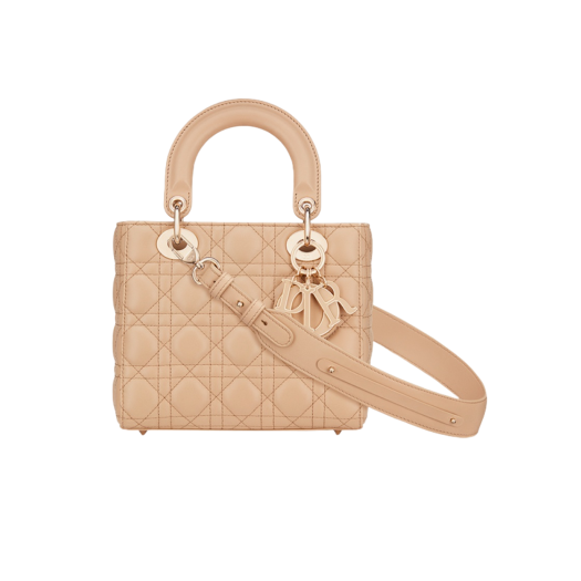Dior Small Lady Bag My ABCDior Cannage Lambskin Beige