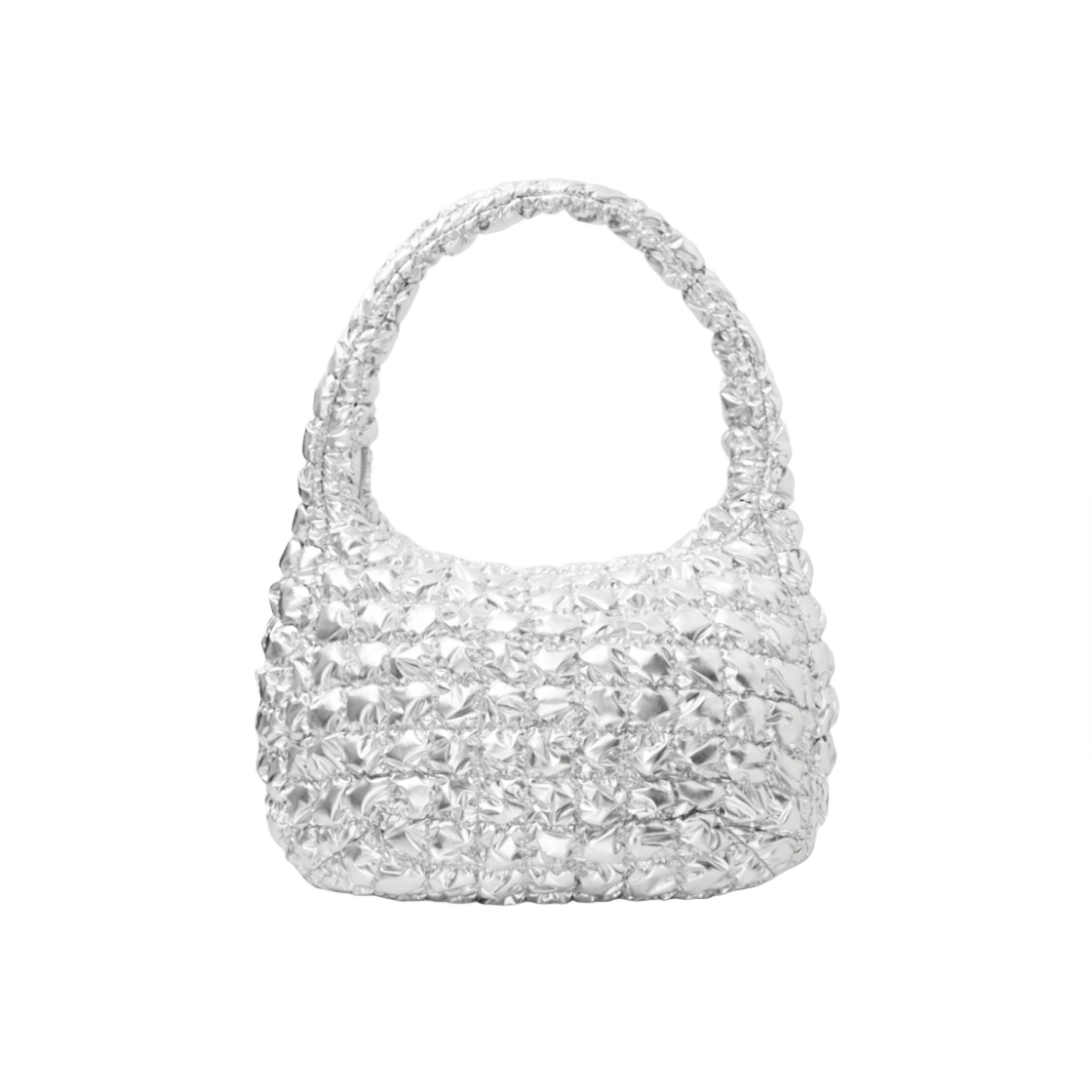 코스 퀼티드 오버사이즈 숄더백 실버(COS Quilted Oversized Shoulder Bag Silver)
