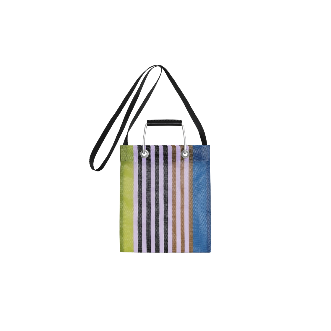SHMH0106A0-TN296-STV35 Marni Market Stripe Shoulder Bag Mini Purple - #2