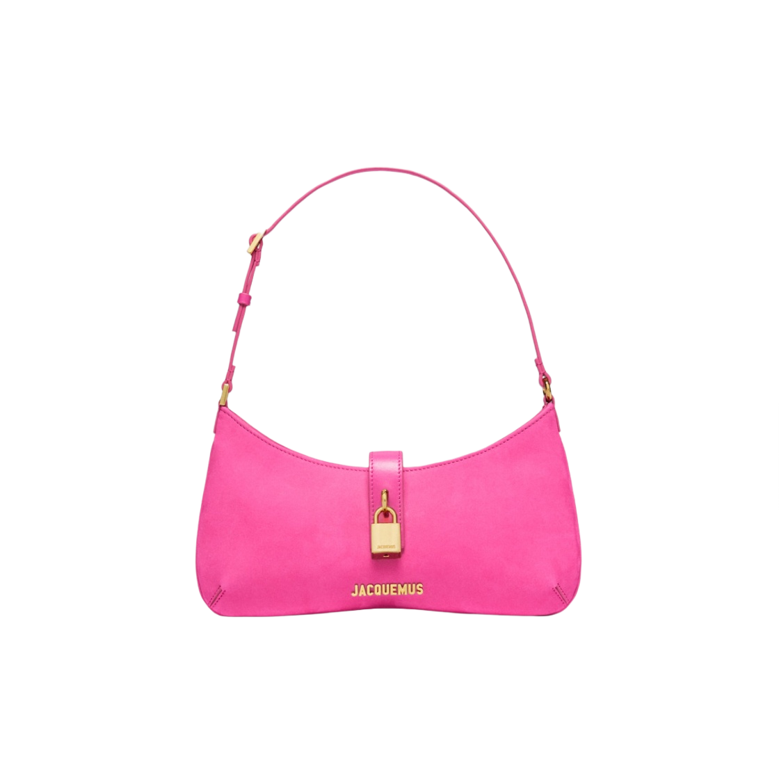 자크뮈스 르 비주 카데나스 패들락 숄더백 다크 핑크(Jacquemus Le Bisou Cadenas Padlock Shoulder Bag Dark Pink) - 1